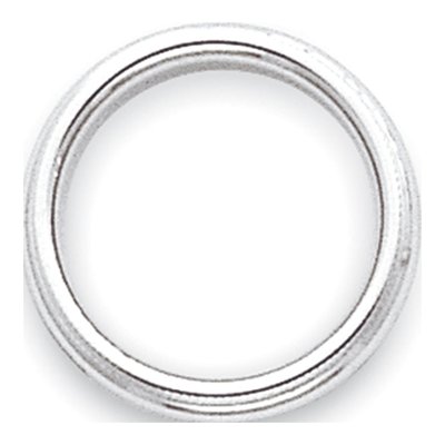 14K White Gold 3mm Domed Milgrain Wedding Band – view 3