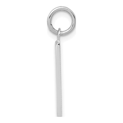 14K White Gold Number 1 Charm – view 3