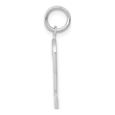 14K White Gold Number 2 Charm – view 3