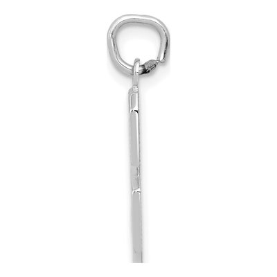 14K White Gold Number 3 Charm – view 3