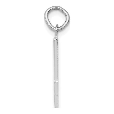 14K White Gold Number 4 Pendant – view 3