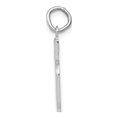 14K White Gold Number 5 Pendant – view 3