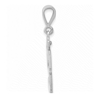 14K White Gold Number 23 Pendant – view 2