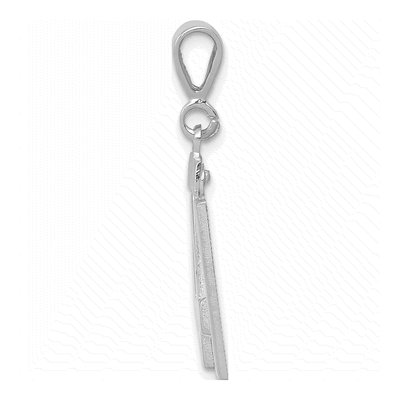 14K White Gold Number 41 Charm – view 2