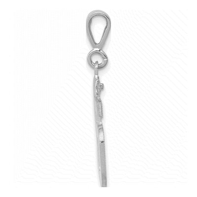 14K White Gold Number 55 Pendant – view 2