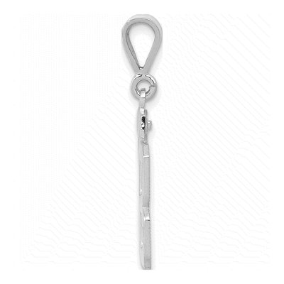 14K White Gold Number 88 Charm – view 2