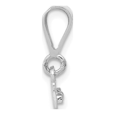 14K White Gold Medium Top Charm – view 3