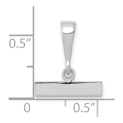 14K White Gold Medium Top Charm – view 5