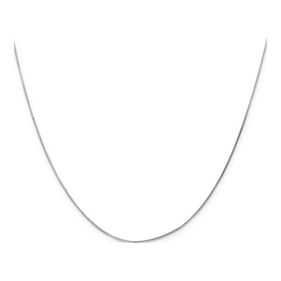 14K White Gold 0.5mm Snake Chain – view 4