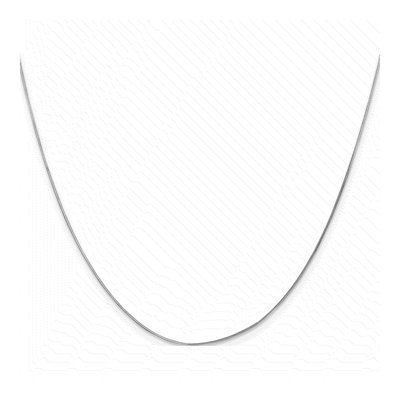 14K White Gold 0.5mm Snake Chain – view 5