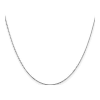 14K White Gold 0.6mm Snake Chain – view 5