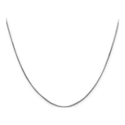 14K White Gold 16" Snake Chain w/ Lobster Clasp – view 4