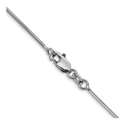 14K White Gold 16" Snake Chain w/ Lobster Clasp – view 5