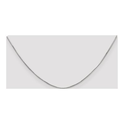 14K White Gold 16" Snake Chain w/ Lobster Clasp – view 6