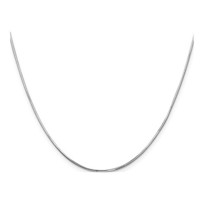 14K White Gold 0.9mm 20-Inch Snake Chain Bracelet – view 4