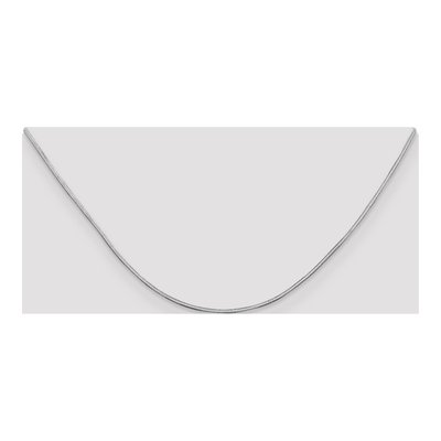 14K White Gold 1mm Octagonal Snake Chain Bracelet – view 6
