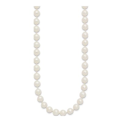 14K Yellow Gold Freshwater Cultured Pearl Near-Round Necklace – view 2