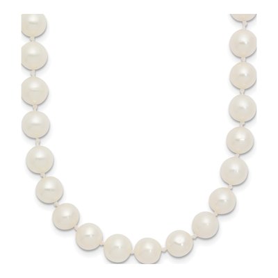 14K White Gold Freshwater Cultured Pearl Near Round Necklace