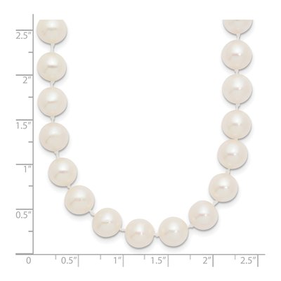 14K Yellow Gold Freshwater Cultured Pearl Near-Round Necklace – view 4