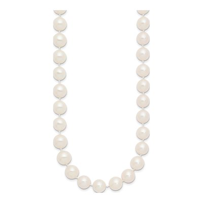 14K Yellow Gold Freshwater Cultured Pearl Near-Round Necklace – view 3