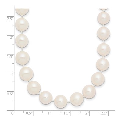 14K Yellow Gold Freshwater Cultured Pearl Near-Round Necklace – view 4