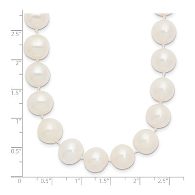 14K Yellow Gold Freshwater Cultured Pearl Near-Round Necklace – view 4