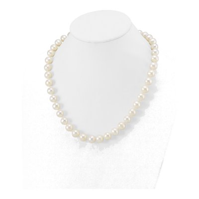 14K Yellow Gold Freshwater Cultured Pearl Near-Round Necklace – view 4