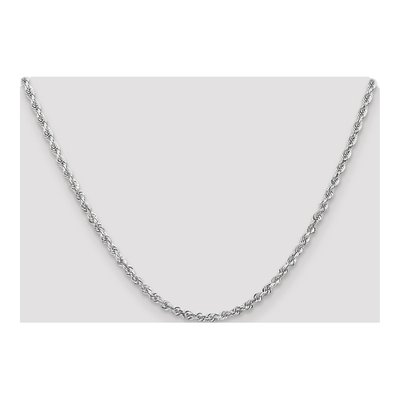 14K White Gold 3.35mm Diamond-Cut Quadruple Rope Chain – view 5