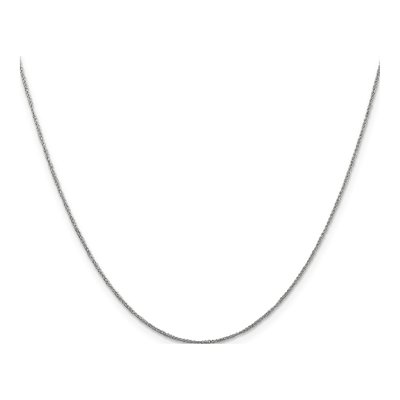 14K White Gold 0.7mm Rope Chain – view 3