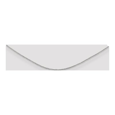 14K White Gold 1.1mm Ropa Rope Chain – view 3
