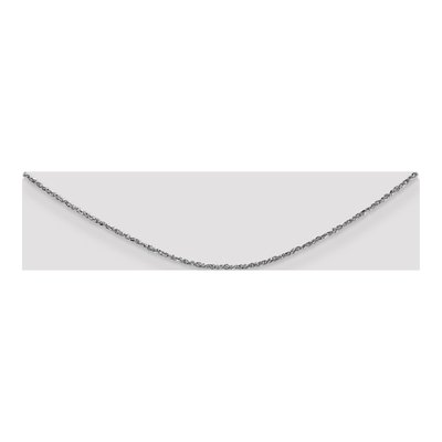 14K White Gold 1.7mm Ropa Rope Chain – view 4
