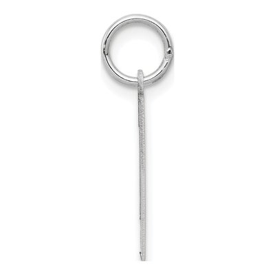 14K White Gold Number 1 Pendant – view 3