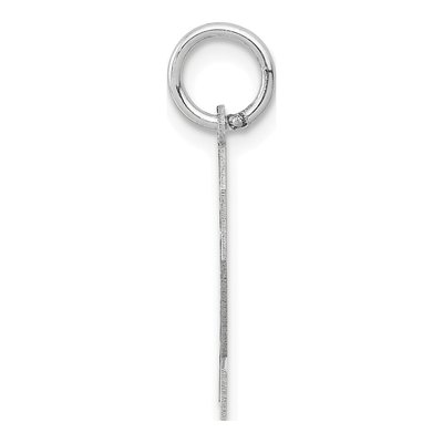 14K White Gold Number 2 Charm – view 3