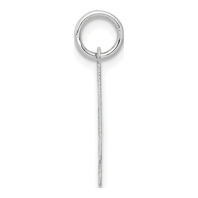 14K White Gold Number 4 Charm – view 3