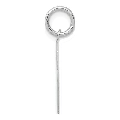 14K White Gold Number 6 Charm – view 3