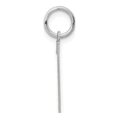 14K White Gold Number 7 Charm – view 3
