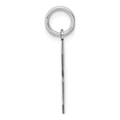 14K White Gold Number 8 Charm – view 3