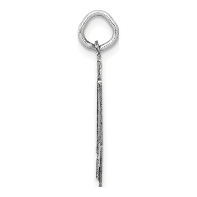 14K White Gold Number 44 Charm – view 2