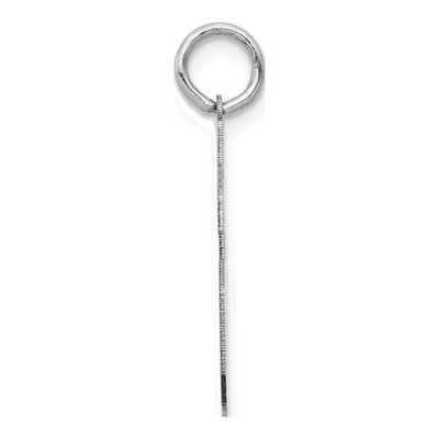 14K White Gold Number 46 Charm – view 2