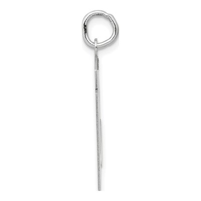 14K White Gold Number 51 Charm – view 2