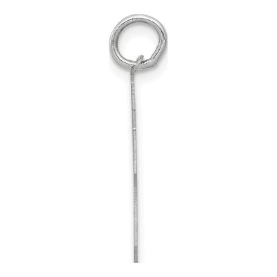 14K White Gold Number 63 Pendant – view 2