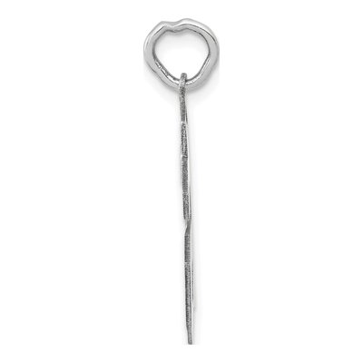 14K White Gold Number 66 Pendant – view 2