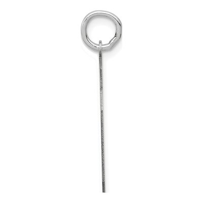14K White Gold Number 80 Charm – view 2