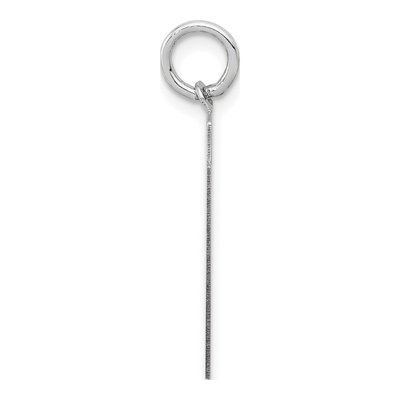 14K White Gold Number 91 Pendant – view 2