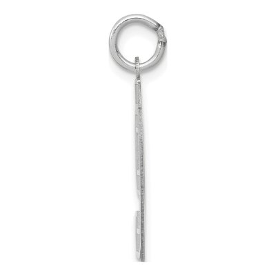 14K White Gold Number 97 Pendant – view 2