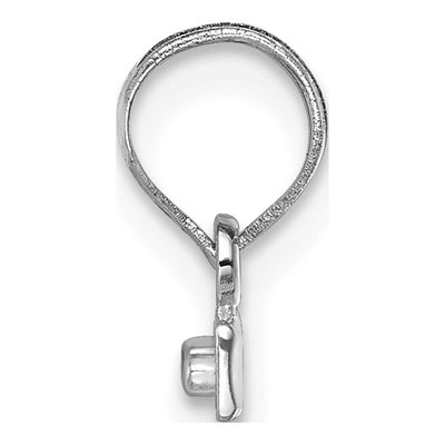 14K White Gold Small Number Topper Charm – view 3