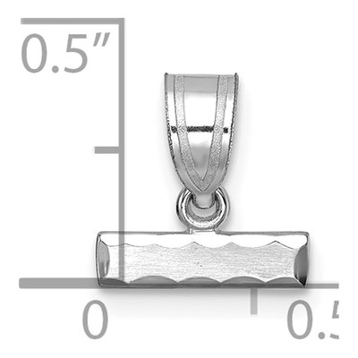 14K White Gold Small Number Topper Charm – view 4