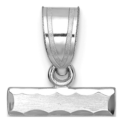 14K White Gold Small Number Topper Charm