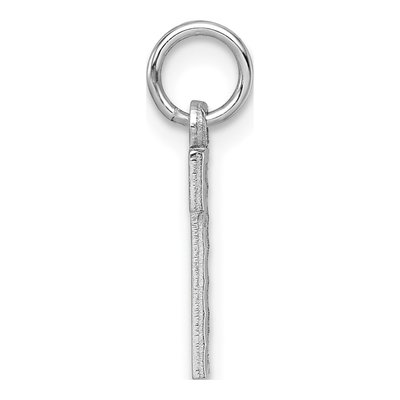 14K White Gold Small Number 1 Charm – view 3