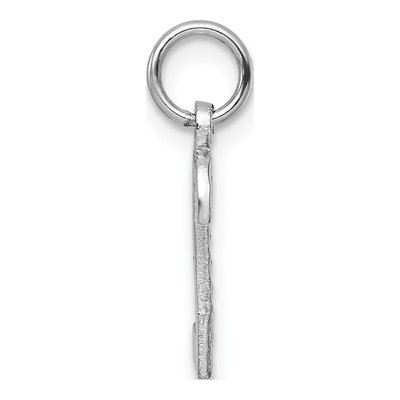 14K White Gold Small Number 2 Charm – view 3